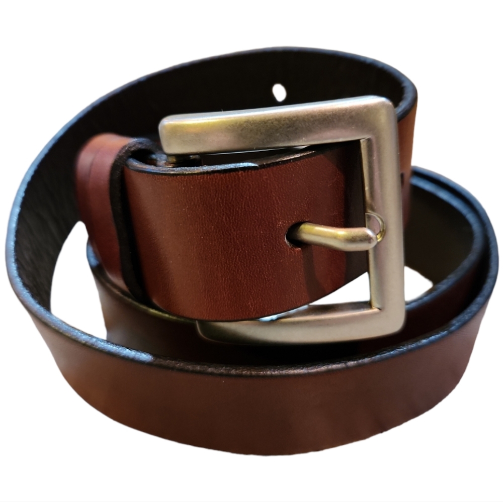 ROLFS M BROWN LEATHER BELT
